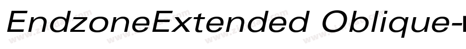 EndzoneExtended Oblique字体转换